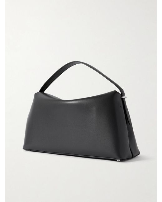 Totême  Black T-Lock Schultertasche Aus Leder
