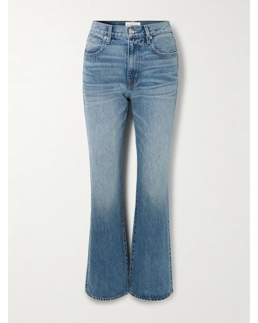 SLVRLAKE Denim Blue Anita High-Rise Bootcut Jeans