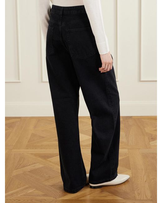 Rohe Black Bruun Wide-Leg Jeans