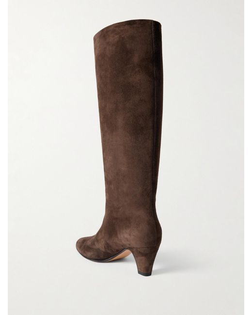Bally Brown Arvel Suede Knee Boots