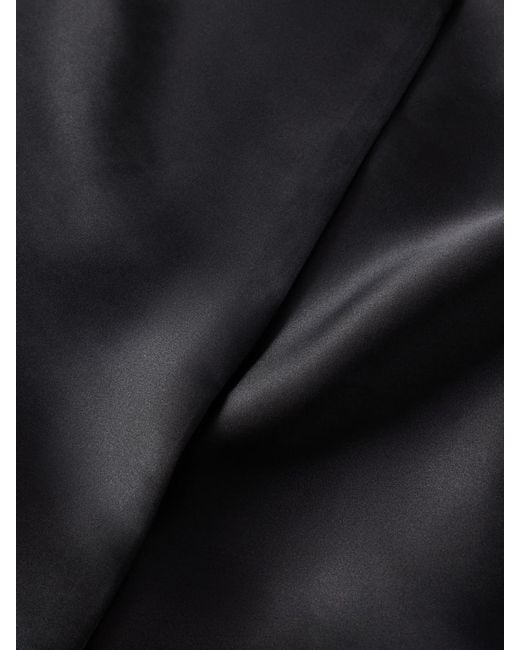 Nour Hammour Black Esra Silk-Satin Scarf