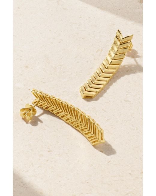 Anita Ko Natural Zipper 18-Karat Earrings