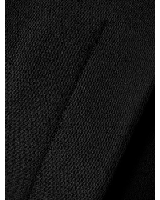 Khaite Black Crittan Wool And Silk-Blend Faille Blazer