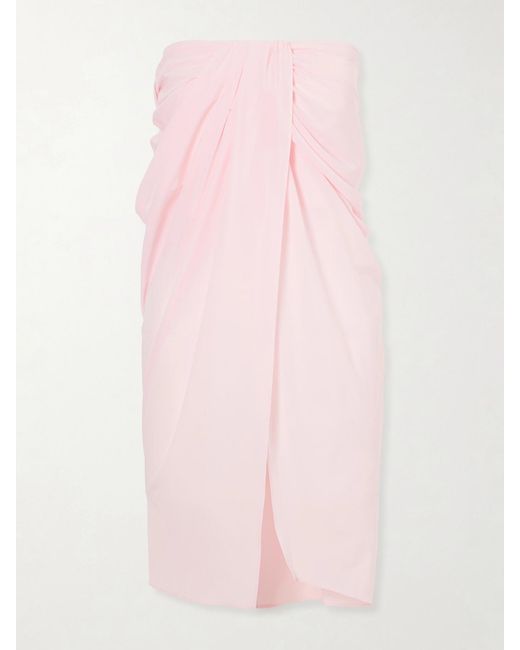Jacquemus Pink La Jupe Satin Pareo