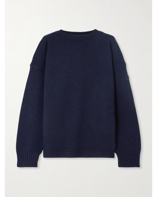 Chloé Blue Wool And Cashmere-Blend Sweater