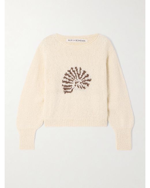 Pull En Coton Jacquard Leigh Alix Of Bohemia en coloris Natural