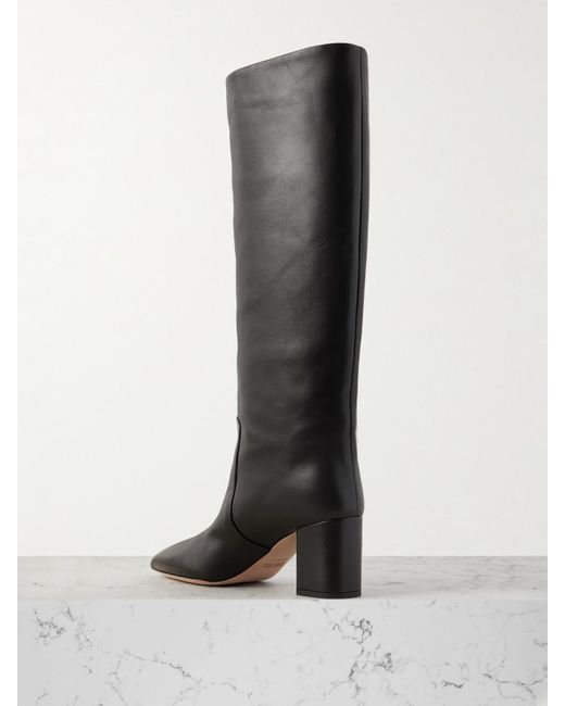 Paris Texas Black Anja 70 Leather Knee Boot