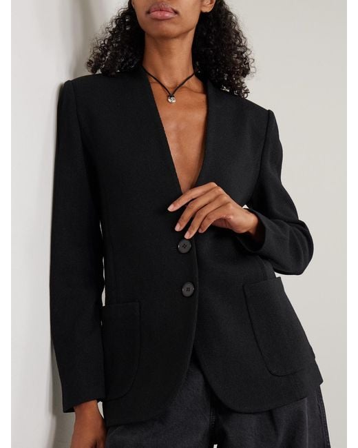 Isabel Marant Black Olivia Wool-Blend Blazer
