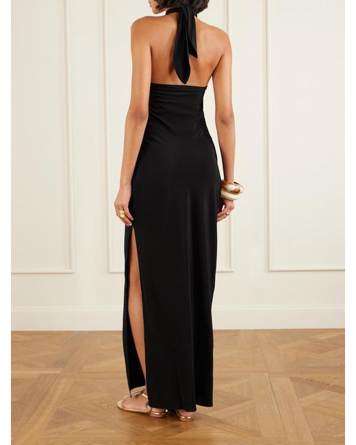 sir black silk dress Aries Cut Out Gown | Black