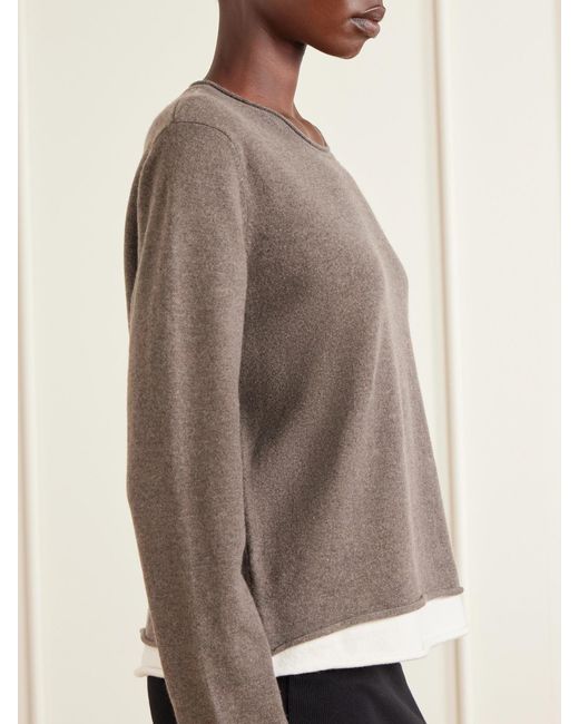 arch4 Natural Mirella Cashmere Sweater And Midi Skirt Set