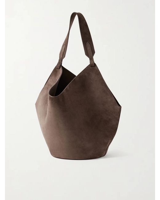 Khaite Natural Lotus Medium Suede Tote