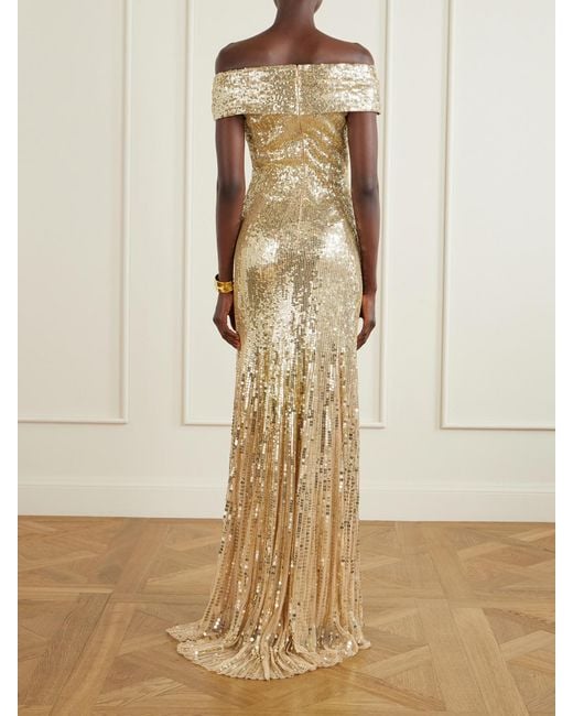 Jenny Packham Natural Trixie Embellished Gown