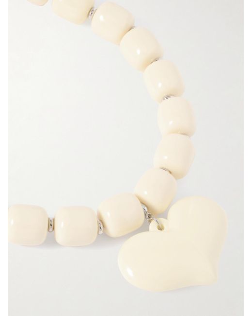 Julietta Natural Amore Kette Aus Harz Mit Silberfarbenen Details