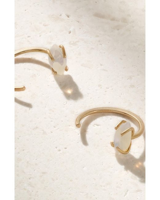Melissa Joy Manning Metallic 14-Karat Opal Earrings
