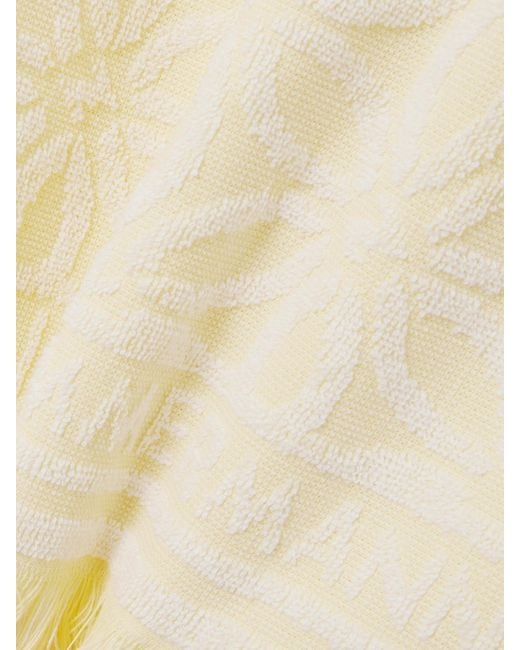 Zimmermann Natural Coco Minikleid Aus Baumwollfrottee Mit Jacquard-Muster, Fransen Und Kapuze