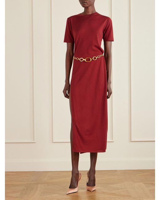 Saint Laurent Pink Deroche Slingback-Pumps Aus Satin