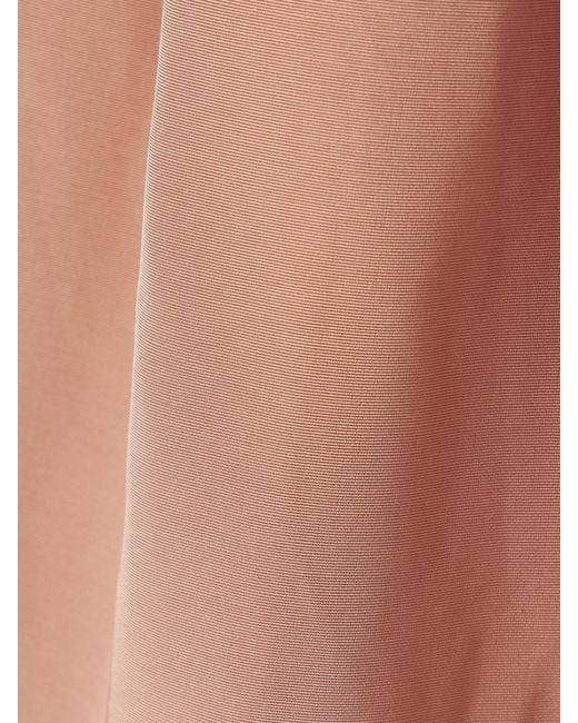 Carolina Herrera Pink Pleated Cotton-Blend Faille Wide-Leg Pants
