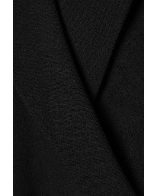 The Row Dhani Oversized Wool Wrap Coat in Black Lyst