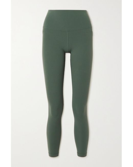 Lululemon Dark Olive Fast and Free High Rise Tight 25” Green Size