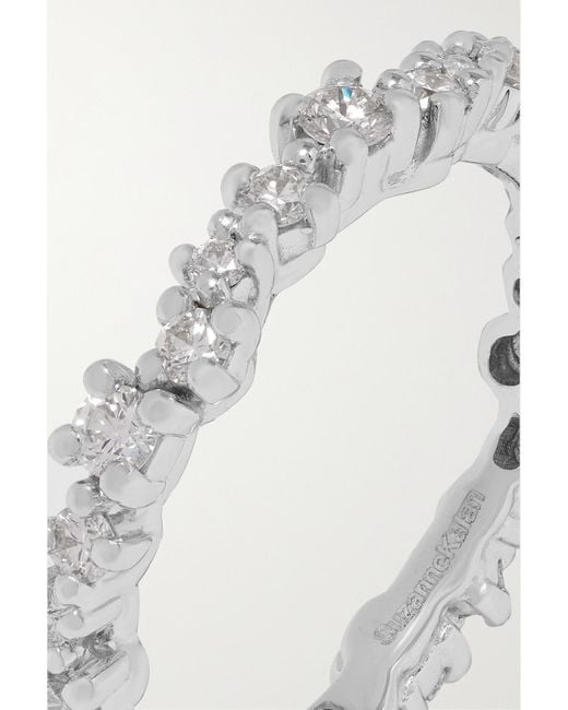 Suzanne Kalan White Eternity 18-Karat Diamond Ring