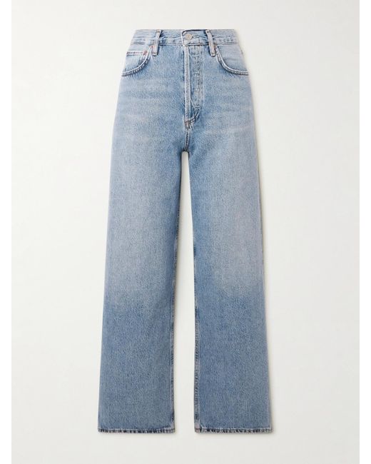 Agolde Blue Ren High-Rise Wide-Leg Jeans