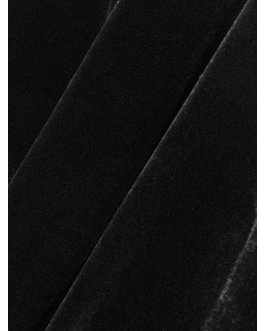 LeKasha Black Skarduv Mini-Wickelrock Aus Samt