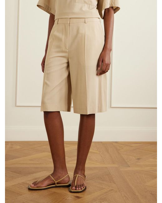 Totême Natural Woven Shorts