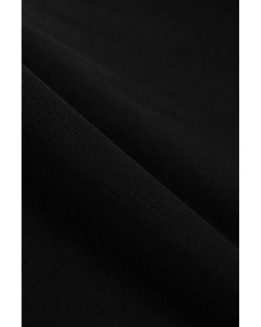 Another Tomorrow Black + Net Sustain Fitted Tee Organic Cotton And Lyocell-blend Jersey Midi Dress