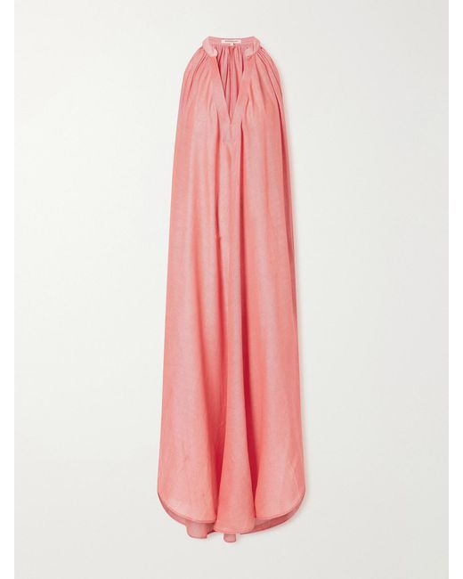 Marrakshi Life Pink The Halter Cotton Maxi Dress