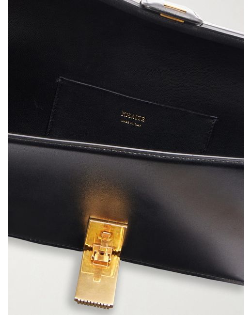 Khaite Black Leather Clutch Bag
