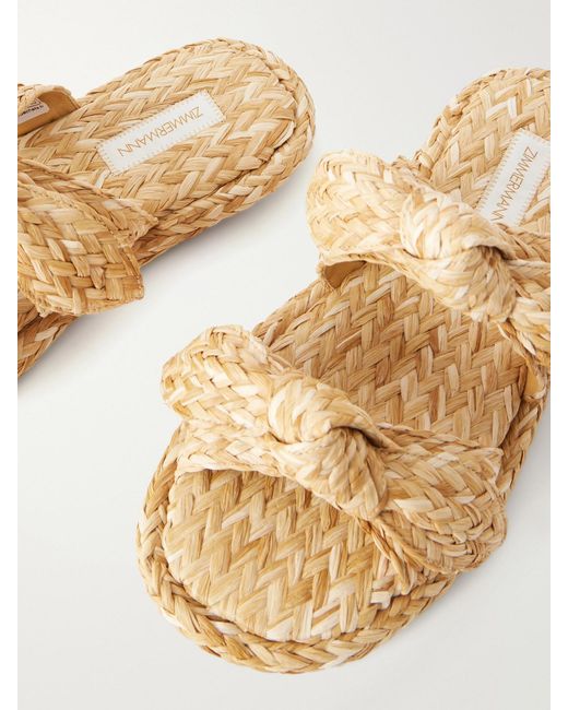 Zimmermann Natural Carousel Raffia Slides