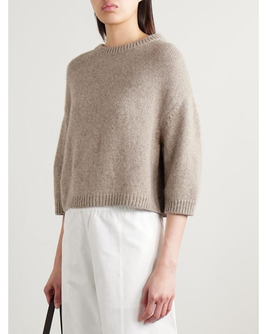 Khaite Natural Sabina Cashmere Sweater