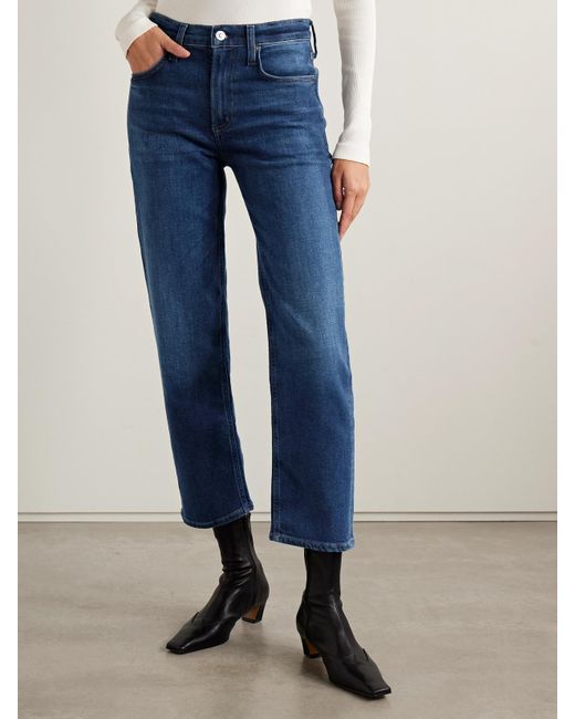 Citizens of Humanity Blue Delfina High-Rise Barrel-Leg Jeans