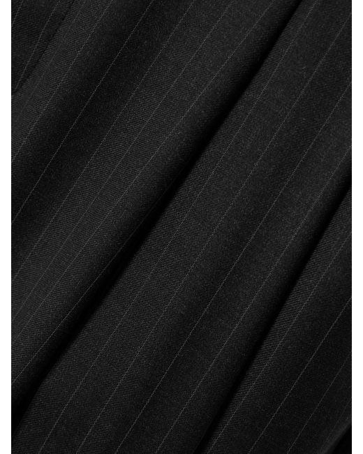 St. Agni Black Adjust Bundfaltenhose Mit Weitem Bein Aus Einer Wollmischung Mit Nadelstreifen