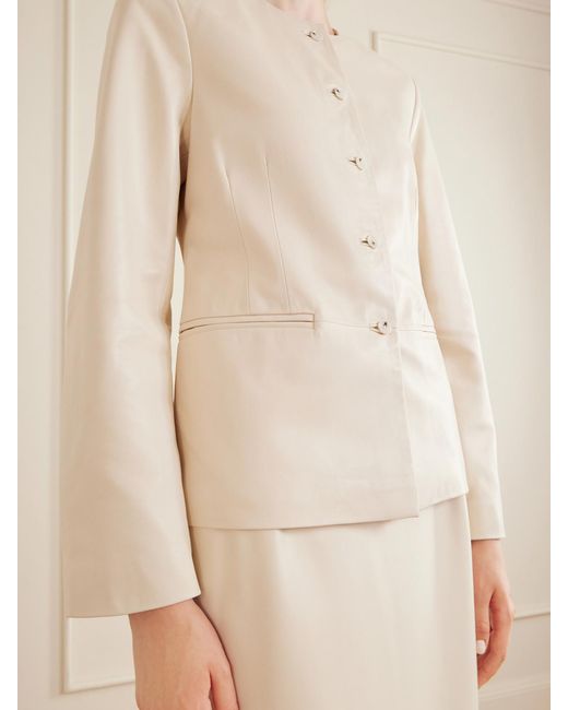 Loulou de Saison Natural Adea Leather Jacket