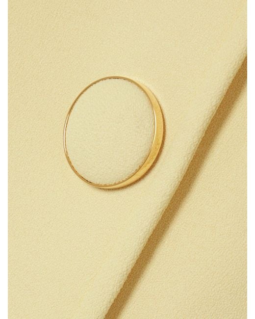 Gucci Yellow Double-Breasted Crepe Vest