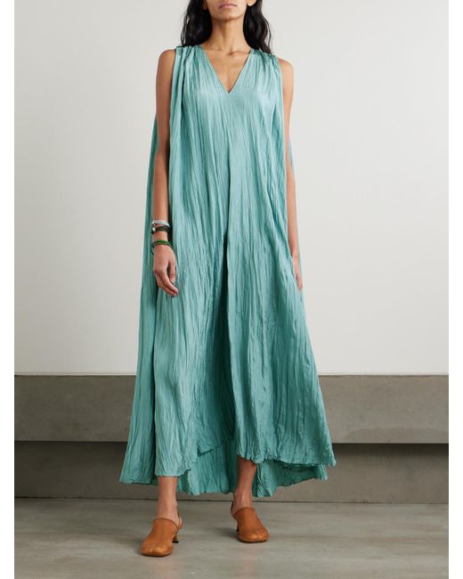 Joseph Blue Martini Midikleid Aus Habutai-Seide Mit Bindegürtel