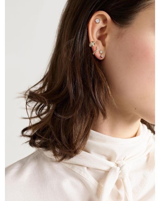 STONE AND STRAND Natural Richie 10-Karat Diamond Earrings