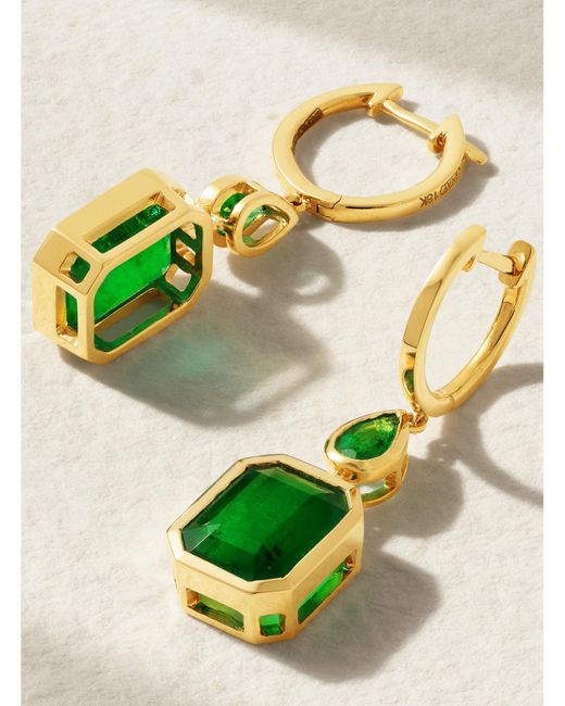SHAY Green Ohrringe Aus 18 Karat Mit Smaragden