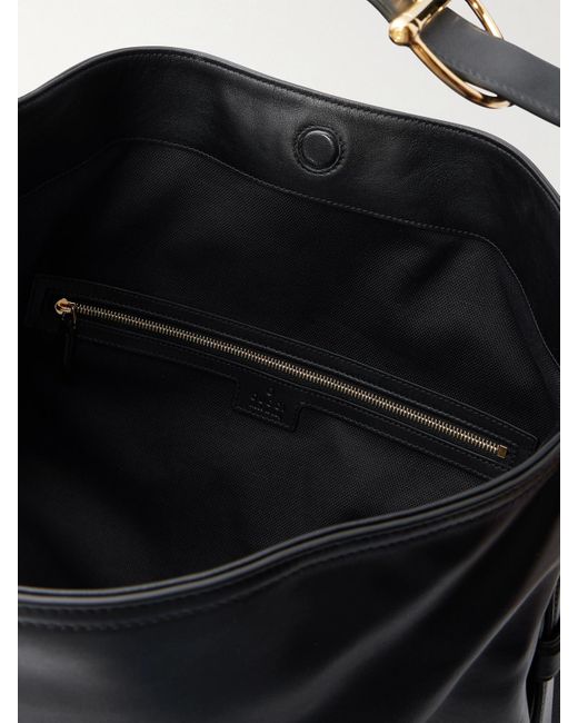 Gucci Black Beatrix Maxi Embellished Leather Tote Bag