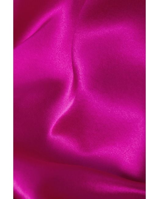Tom Ford Pink Oversized Silk And Lyocell-Blend Satin Shirt