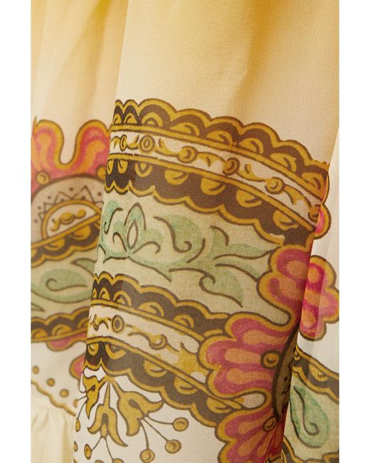 Etro Multicolor Gathered Printed Silk Crepe De Chine Mini Dress