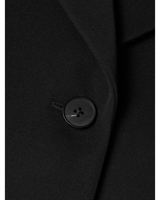 The Row Black Eudora Wool-Gabardine Blazer
