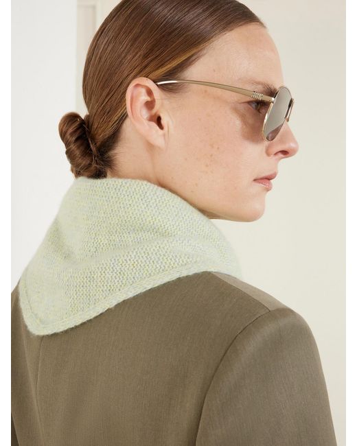Miu Miu Natural Aviator-Style-Tone Sunglasses