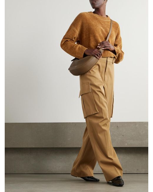 Loulou de Saison Brown Rava Pullover Aus Seiden-Chenille