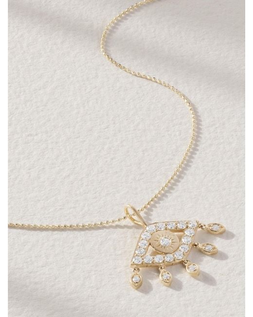 Sydney Evan Natural 14-Karat Diamond Necklace