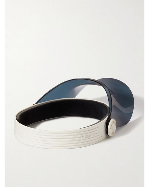 Dior Blue Diorpacific V1U Perspex And Rubber Visor