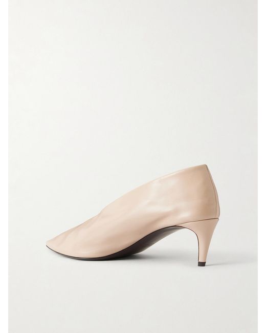 Khaite Natural Miriam Leather Pumps