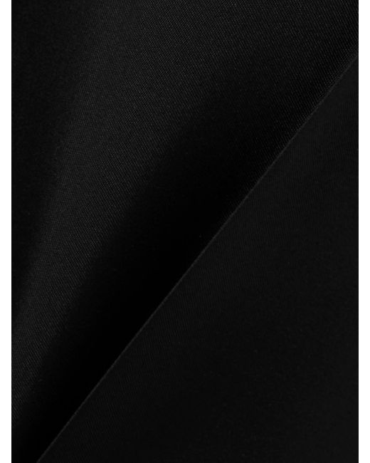 Alexander McQueen Black Wool And Mohair-Blend Wide-Leg Pants