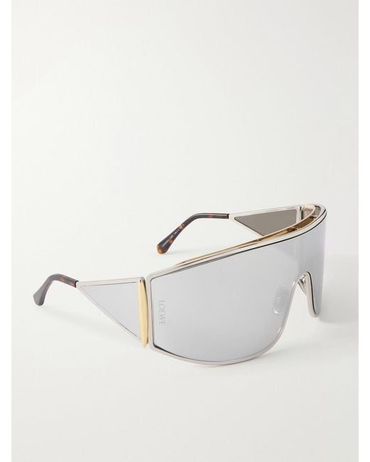 Loewe Metallic Speed Shield Mask Metal Sunglasses